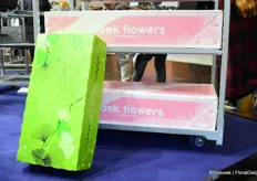 Newwen's new reusable flower transporter boxes.